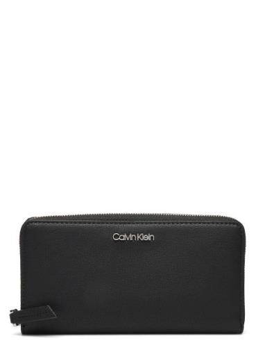 Z/A Wallet Lg Bags Card Holders & Wallets Wallets Black Calvin Klein