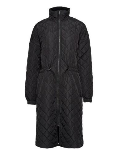 Kasorita Quilted Coat Quiltet Jakke Black Kaffe