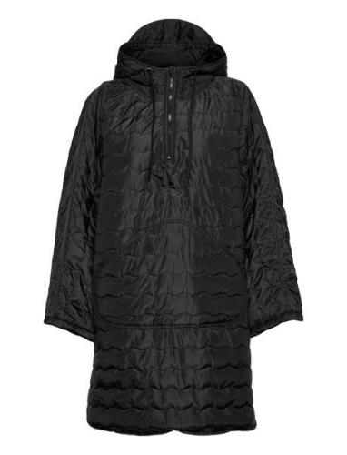 Care Poncho Wr Quiltet Jakke Black Moshi Moshi Mind