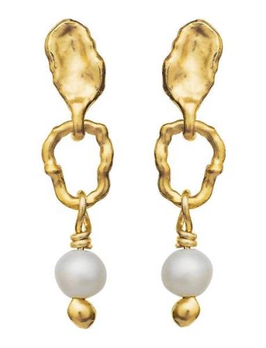 Seraphine Earring Ørestickere Smykker Gold Maanesten