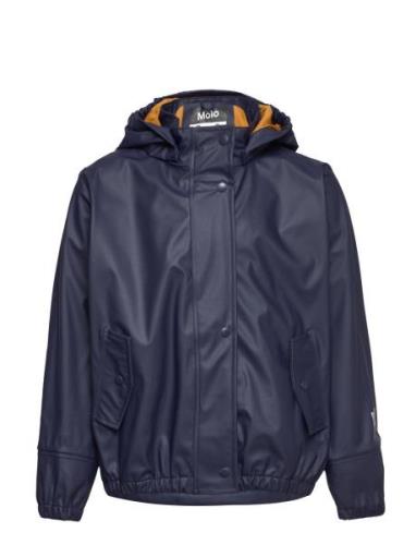 Zan Outerwear Rainwear Jackets Navy Molo