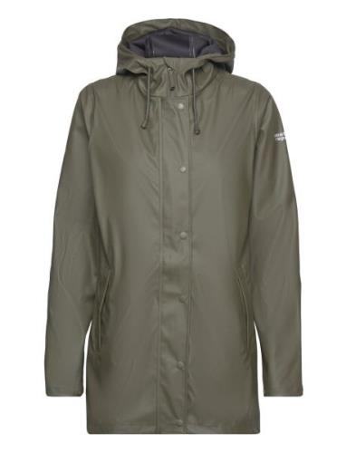 Petra W Rain Jacket Outerwear Rainwear Rain Coats Green Weather Report