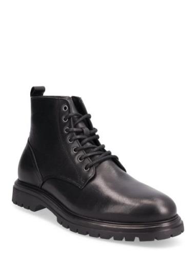 Biagil Lace Up Boot Soft Texas Snørestøvler Black Bianco