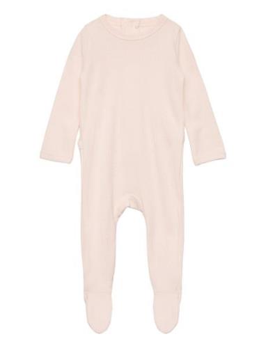 Rib Jersey Full Body W. Back Opening Langærmet Body Pink Copenhagen Co...