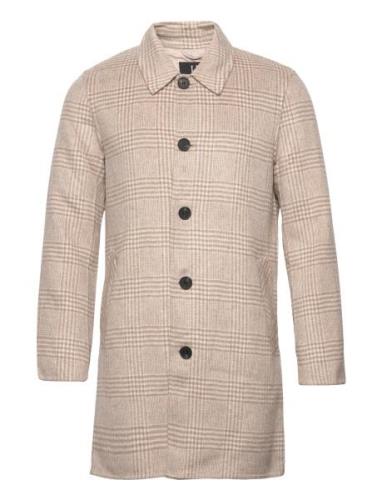 Mattia Coat Uldfrakke Frakke Beige Urban Pi Ers