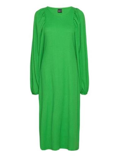 Anni Dress Knælang Kjole Green Gina Tricot