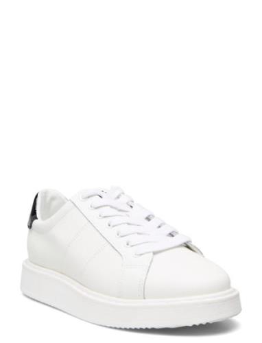 Angeline Iv Action Leather Sneaker Low-top Sneakers White Lauren Ralph...