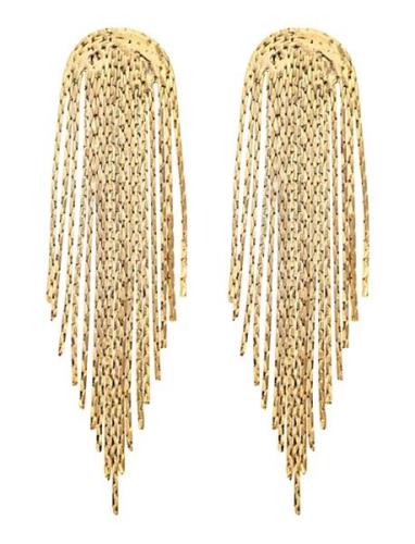 Capri Tassel Earring Ørestickere Smykker Gold By Jolima