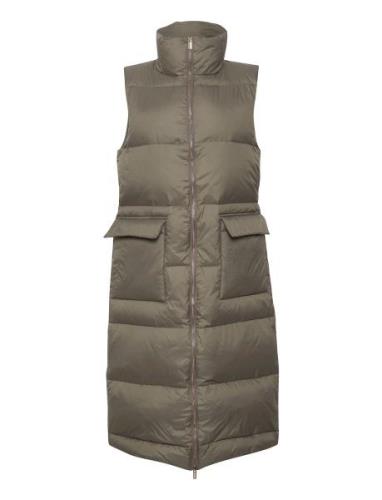 Cuaisha Down Vest Vests Padded Vests Khaki Green Culture