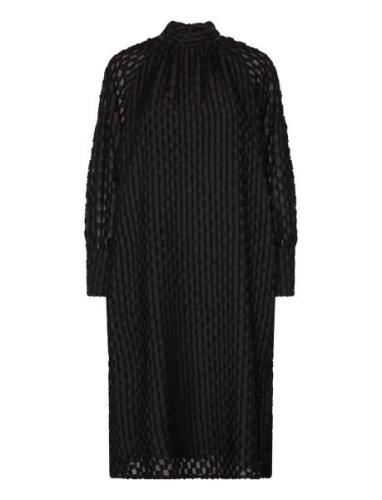 Slconstantine Dress Knælang Kjole Black Soaked In Luxury