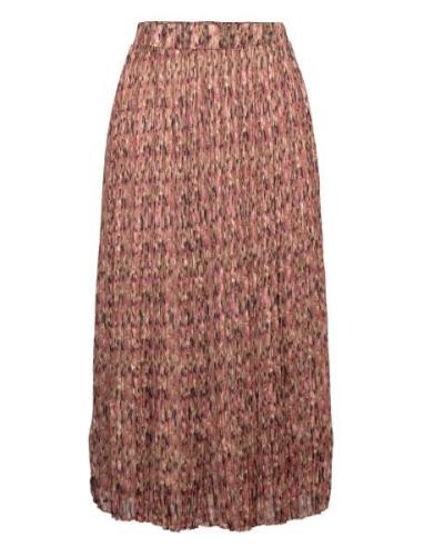 Ladies Skirt Knælang Nederdel Brown Garcia