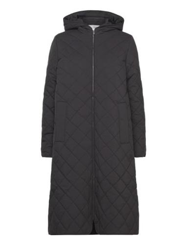 Slfnory Quilted Jacket B Quiltet Jakke Black Selected Femme