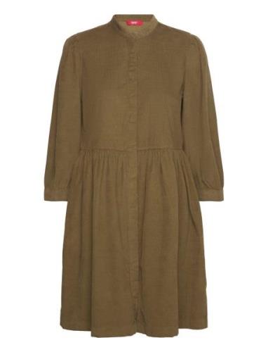 Women Dresses Light Woven Mini Knælang Kjole Green Esprit Casual