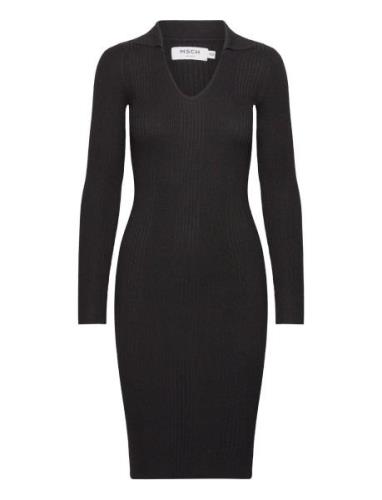 Mschagnese Harike V Dress Dresses Bodycon Dresses Black MSCH Copenhage...