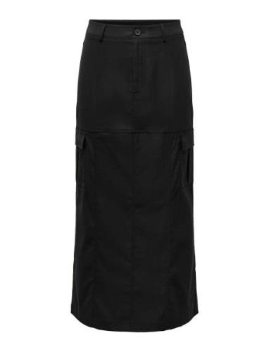 Onldorothy Hw Long Cargo Skirt Pnt Lang Nederdel Black ONLY