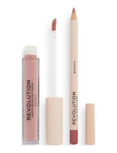 Revolution Lip Contour Kit Brunch Lip Liner Makeup Pink Makeup Revolut...