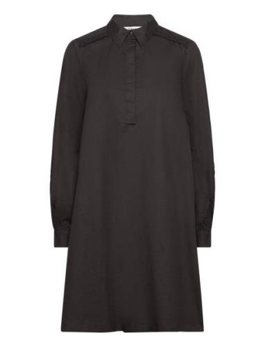 Mschjosetta Petronia Dress Knælang Kjole Black MSCH Copenhagen