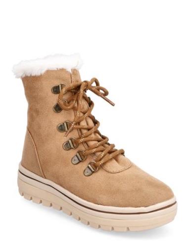 Girls Street Cleats 2 - Snowslide Vinterstøvler Med Snøre Brown Skeche...