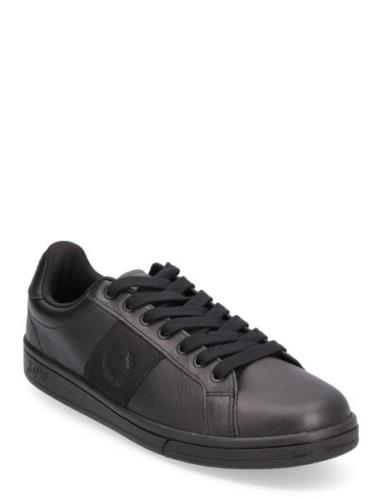 B721 Lthr/Branded Nubuck Low-top Sneakers Black Fred Perry