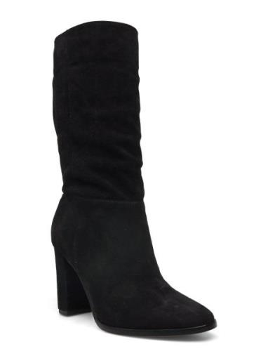 Artizan Ii Suede Boot Lange Støvler Black Lauren Ralph Lauren