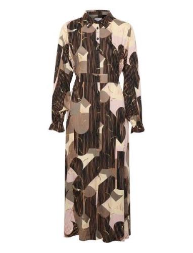 Cuhelena Long Dress Lang Nederdel Brown Culture