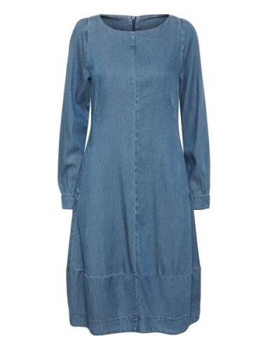 Cuarpa Antoinett Dress Knælang Kjole Blue Culture