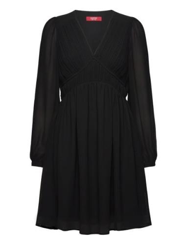 Dresses Light Woven Knælang Kjole Black Esprit Casual