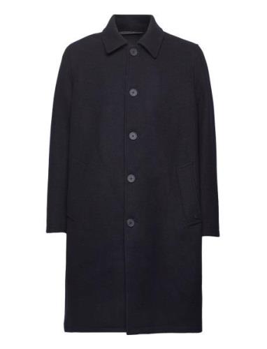 Carlos Coat Uldfrakke Frakke Navy Clean Cut Copenhagen