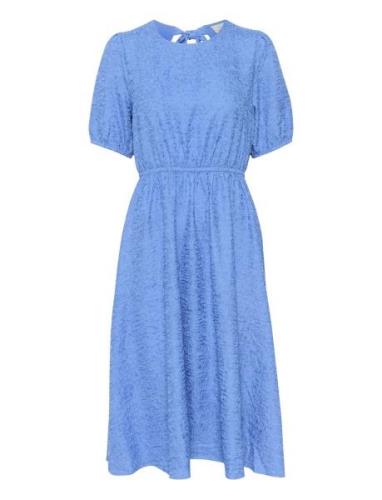 Kalulu Dress Knælang Kjole Blue Kaffe