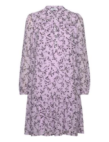 Dresses Light Woven Knælang Kjole Purple Esprit Casual