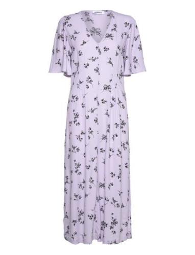 Dresses Light Woven Knælang Kjole Purple Esprit Casual