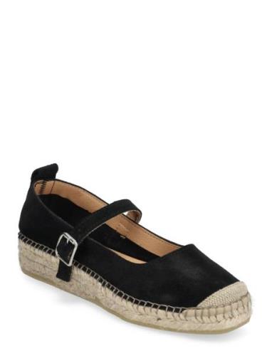 Magly Espadrillos Flade Sandal Black Pavement