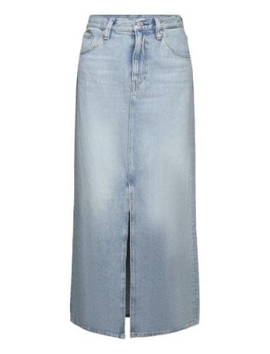 Viktoria Long Skirt Wmn Lang Nederdel Blue G-Star RAW