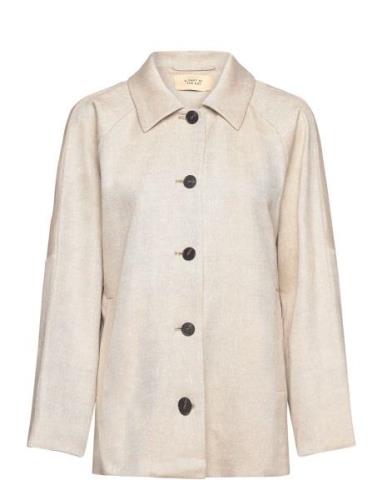 Lyric Short Trench Coat Trenchcoat Frakke Beige A Part Of The Art