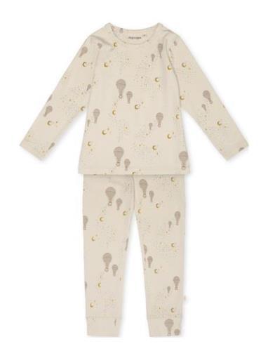 Emilio Homewear Set Pyjamassæt Beige That's Mine