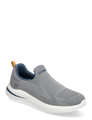 Mens Delson 3.0 Sneakers Grey Skechers