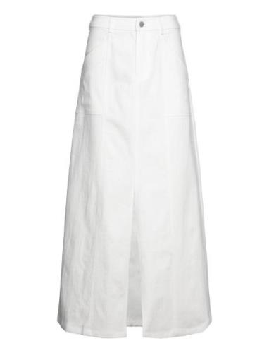 Amanda Skirt Lang Nederdel White Creative Collective