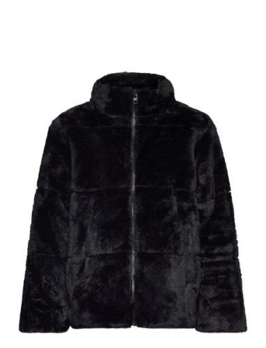 Nkfmosa Fake Fur Jacket Pb Jakke Black Name It