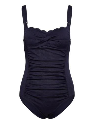 Scallop Bs O Badedragt Badetøj Navy Hunkemöller