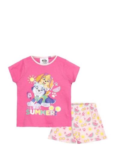 Set Pyjalong Pyjamassæt Pink Paw Patrol