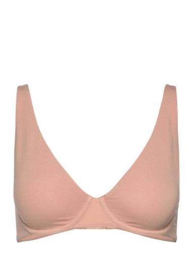 Bra Wire Tencel Lingerie Bras & Tops Wired Bras Beige Lindex