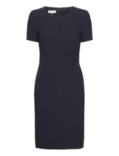 Dress Woven Knælang Kjole Navy Gerry Weber