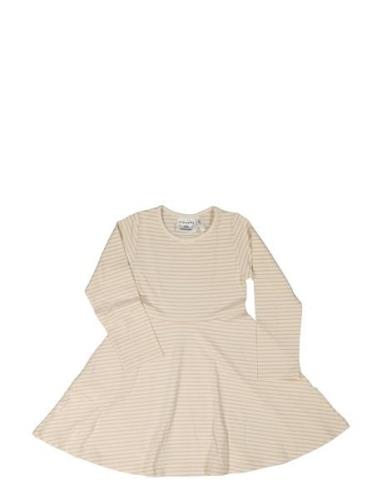 Flared Dress L.s Classic Dresses & Skirts Dresses Casual Dresses Long-...