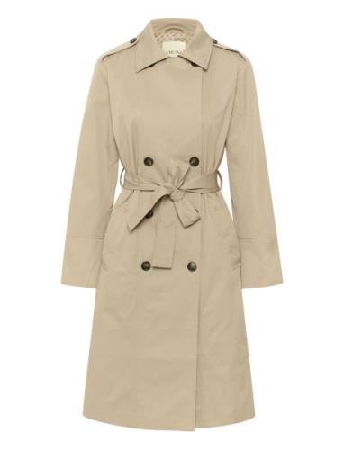 Crnovinna Trench Coat Trenchcoat Frakke Beige Cream