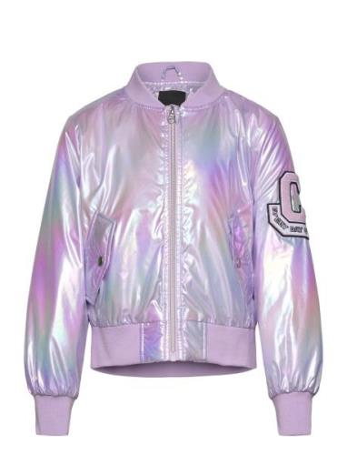 Nkfmovie Bomber Jacket Foil Bomberjakke Purple Name It