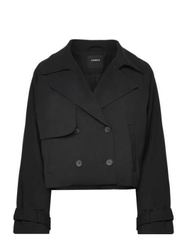 Trenchcoat Lova Trenchcoat Frakke Black Lindex