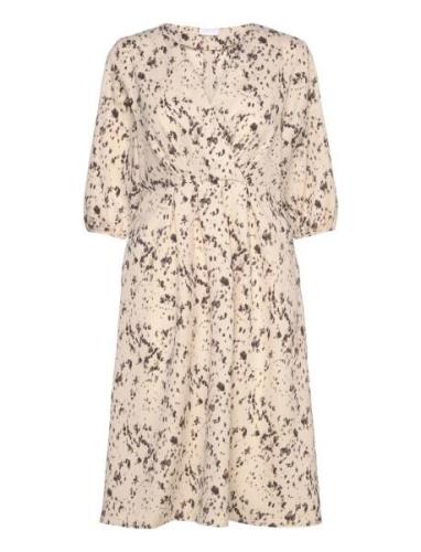 Dress In Sprinkle Print Kort Kjole Cream Coster Copenhagen