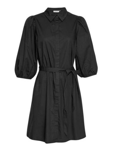 Mschcedrica Abiella 3/4 Shirt Dress Kort Kjole Black MSCH Copenhagen