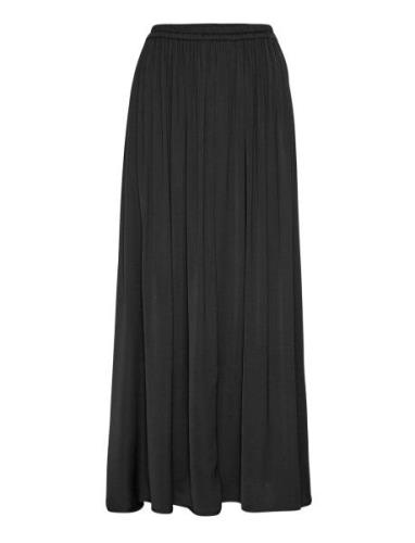 Mschsandeline Maluca Skirt Lang Nederdel Black MSCH Copenhagen