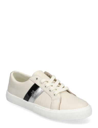 Janson Ii Leather Sneaker Low-top Sneakers White Lauren Ralph Lauren